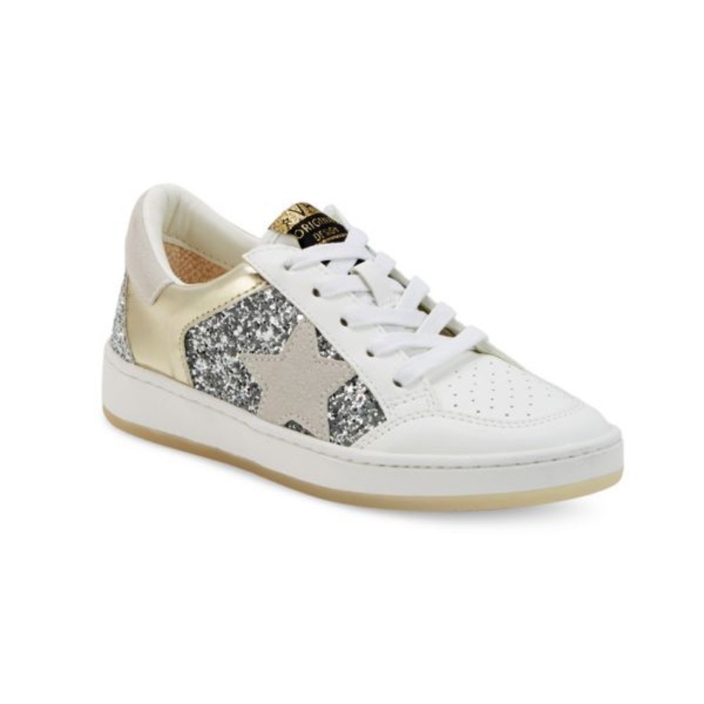Brand new girls size 3 Vintage Havana Girl’s Kenzie Colorblock Glitter Sneakers